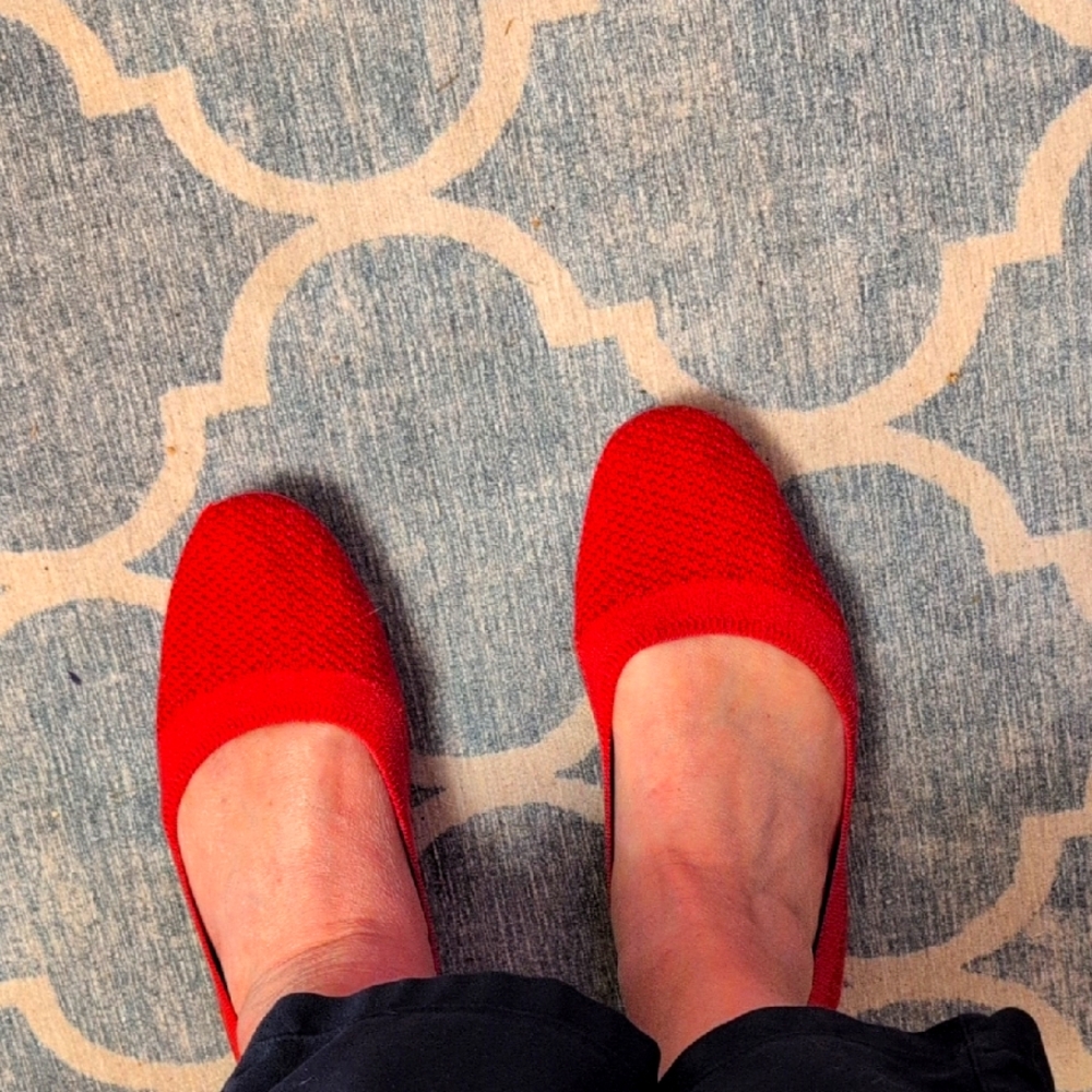 Allbirds Bright Red Flats